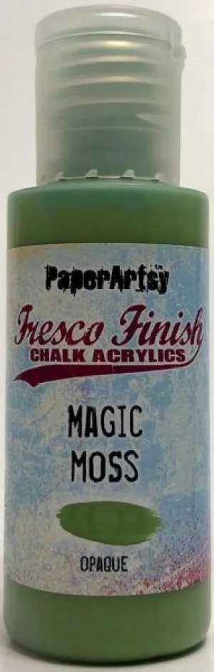 Fresco Finish Acrylic Paint - Magic Moss solid synthetic