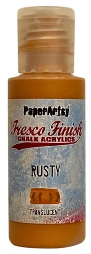 earthy Fresco Finish Acrylic Paint - Rusty