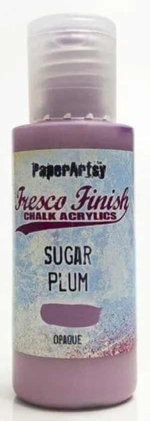 Fresco Finish Acrylic Paint - Sugar Plum wooden