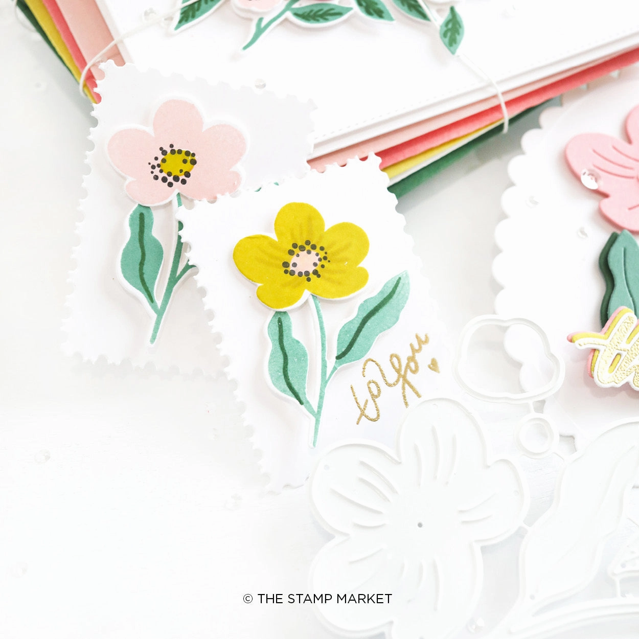 plastic Fresh Blooms Stamp Bundle