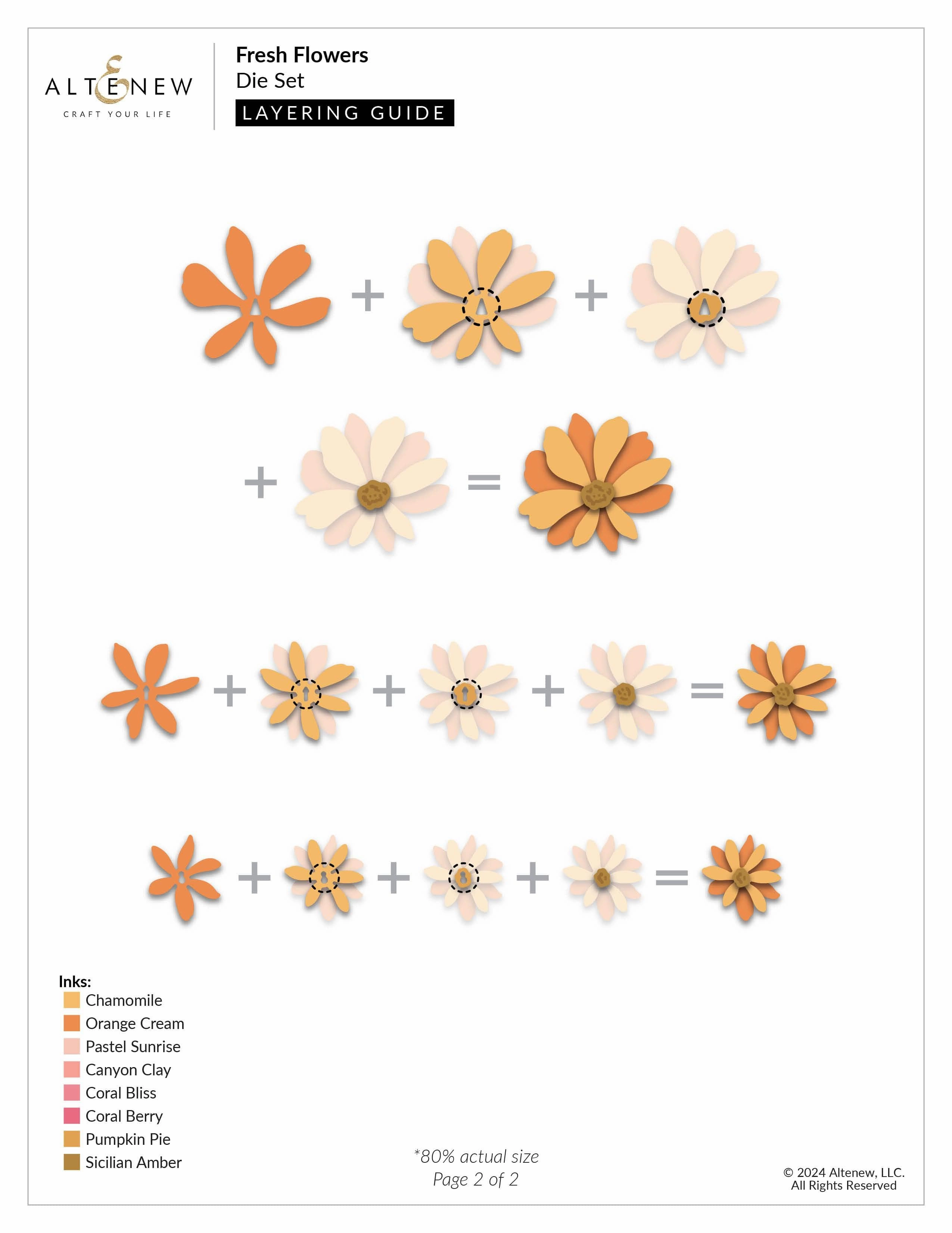 luxury Fresh Flowers Die Set