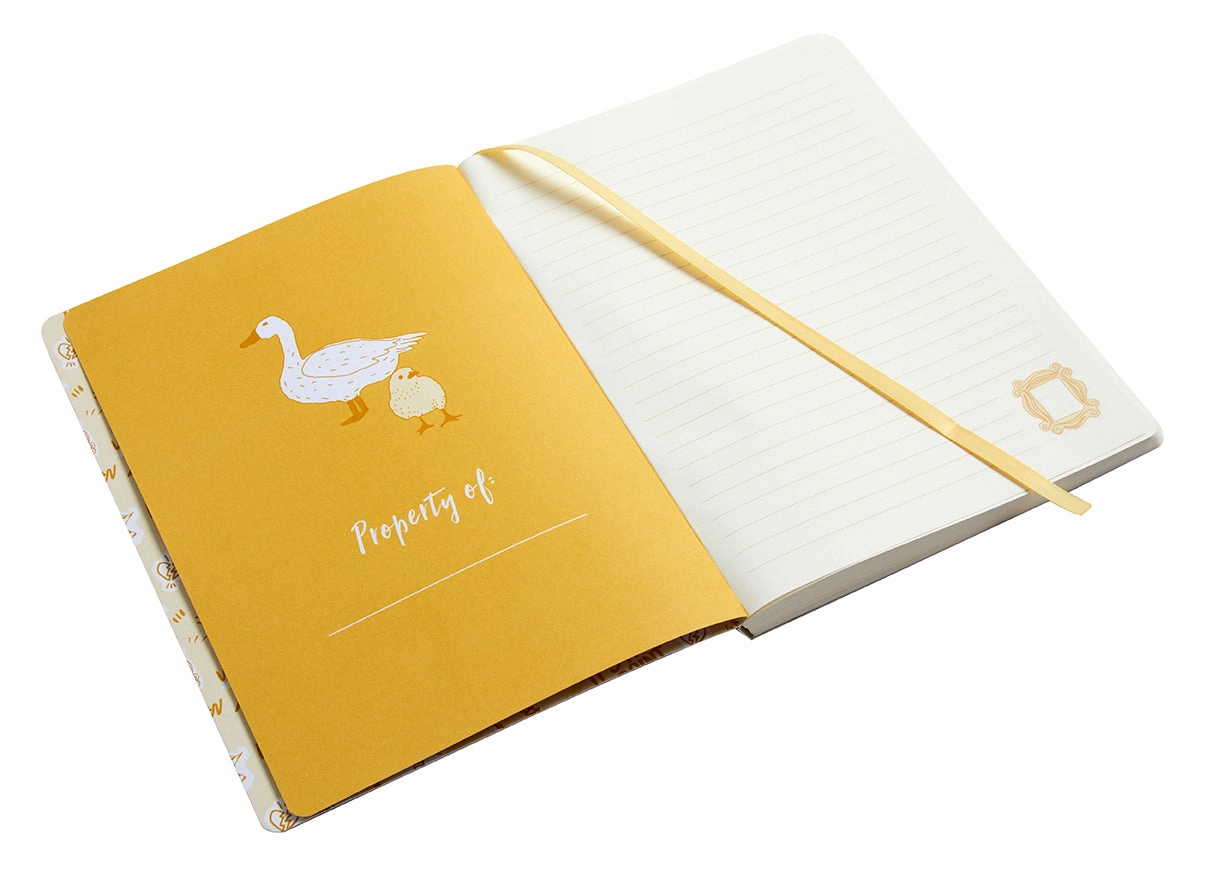 thin Friends: Yellow Frame Softcover Notebook