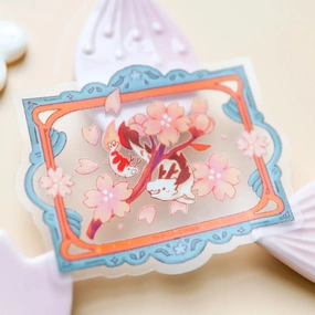 soft waterproof Friendship Blooms Vinyl Sticker