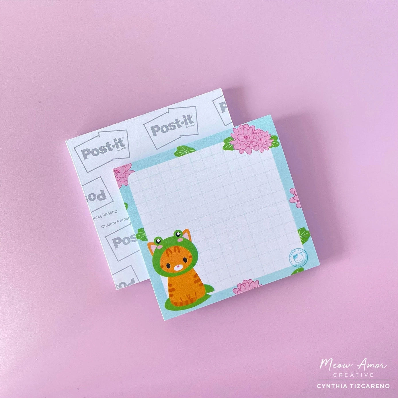 stackable Frog Cat Sticky Notes