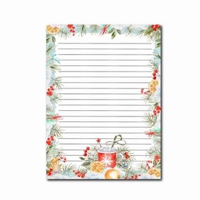Frosty Forest Festivities A5 Notepad single