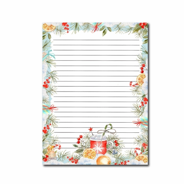 Frosty Forest Festivities A5 Notepad single