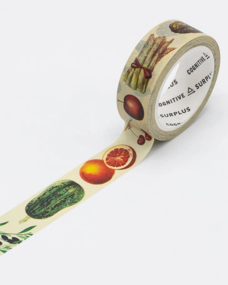 bamboo Fruit & Vegetable Harvest Washi Tape