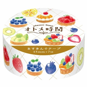flexible bright Fruit Tarts Washi Tape