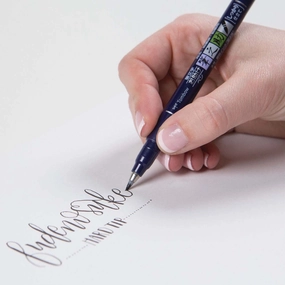 Fudenosuke Calligraphy Hard Tip Brush Pen affordable bronze