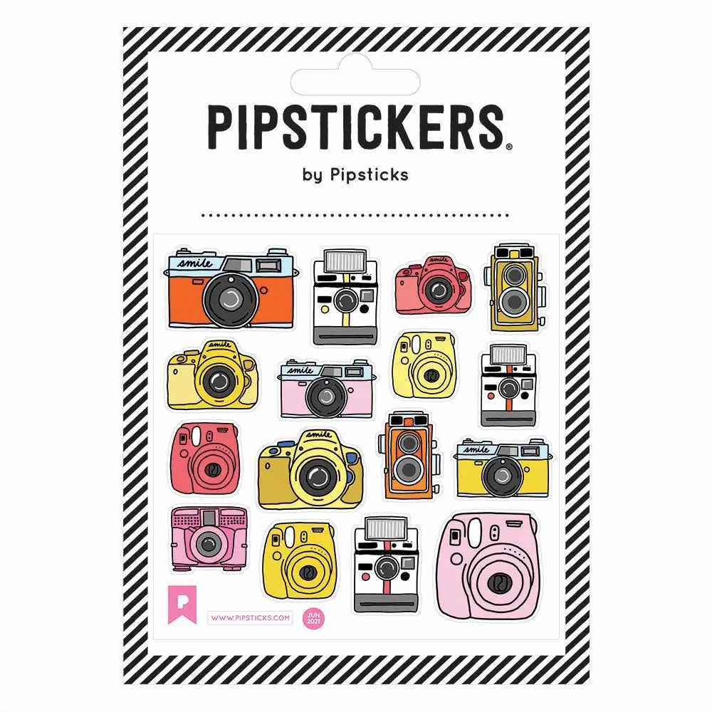 biodegradable Fuzzy Cameras Stickers