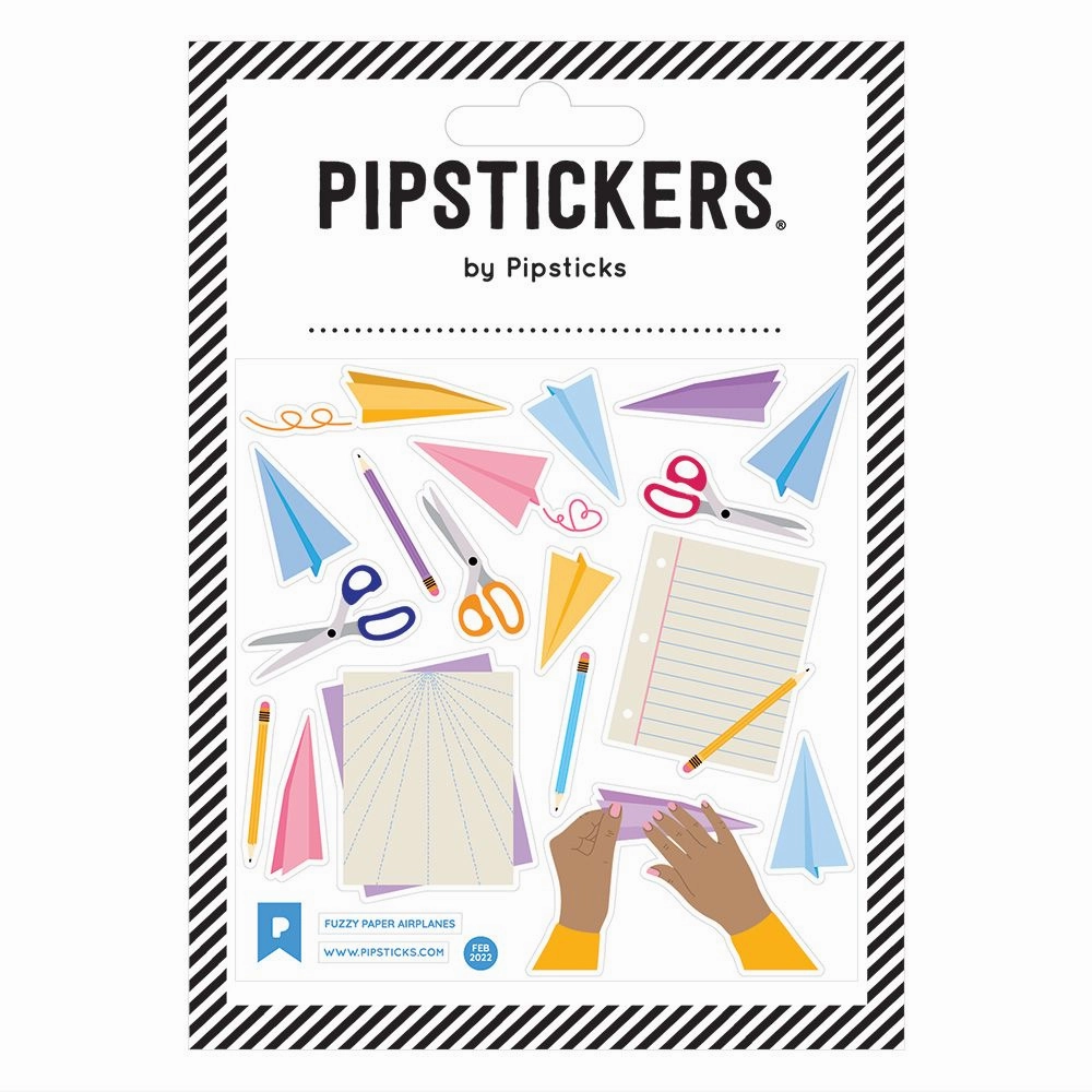 economical springloaded Fuzzy Paper Airplanes Stickers
