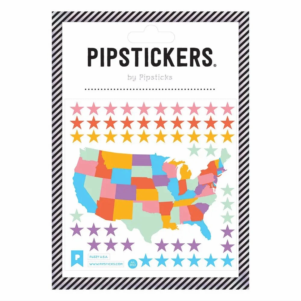 Fuzzy U.S.A. Stickers gift