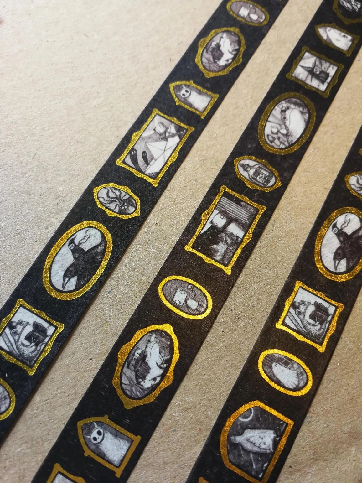 new Gallery Of Curiosities Gold Foiled Washi Tape