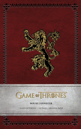 Game Of Thrones: House Lannister Ruled Notebook quickdry muted