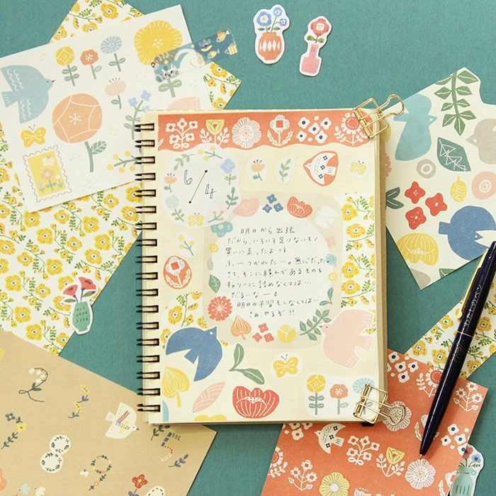 Garden Flower Washi Tape matte