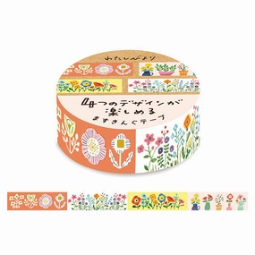 Garden Flower Washi Tape tiny classic