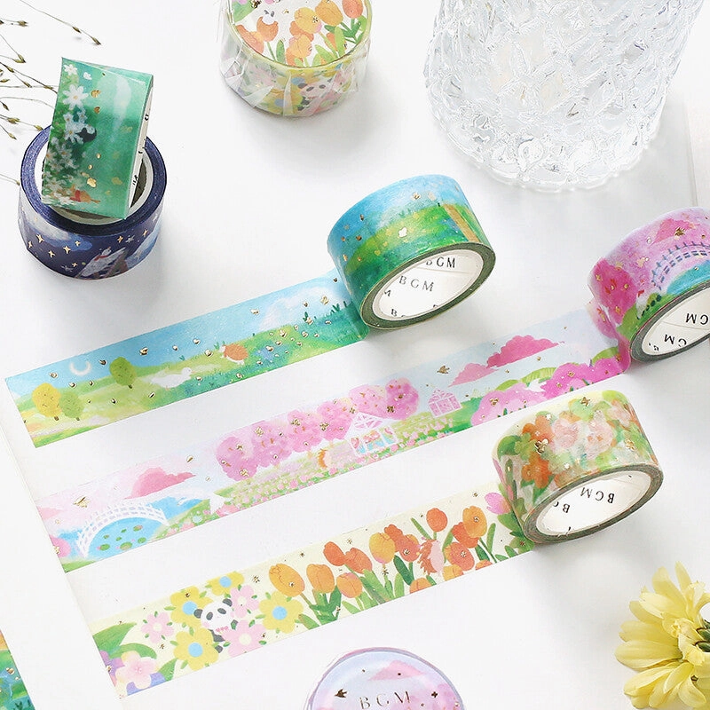soft Garden Of Dreams Washi Tape Bgm