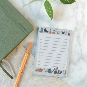 Gardener To Do List Check Mark Notepad shiny