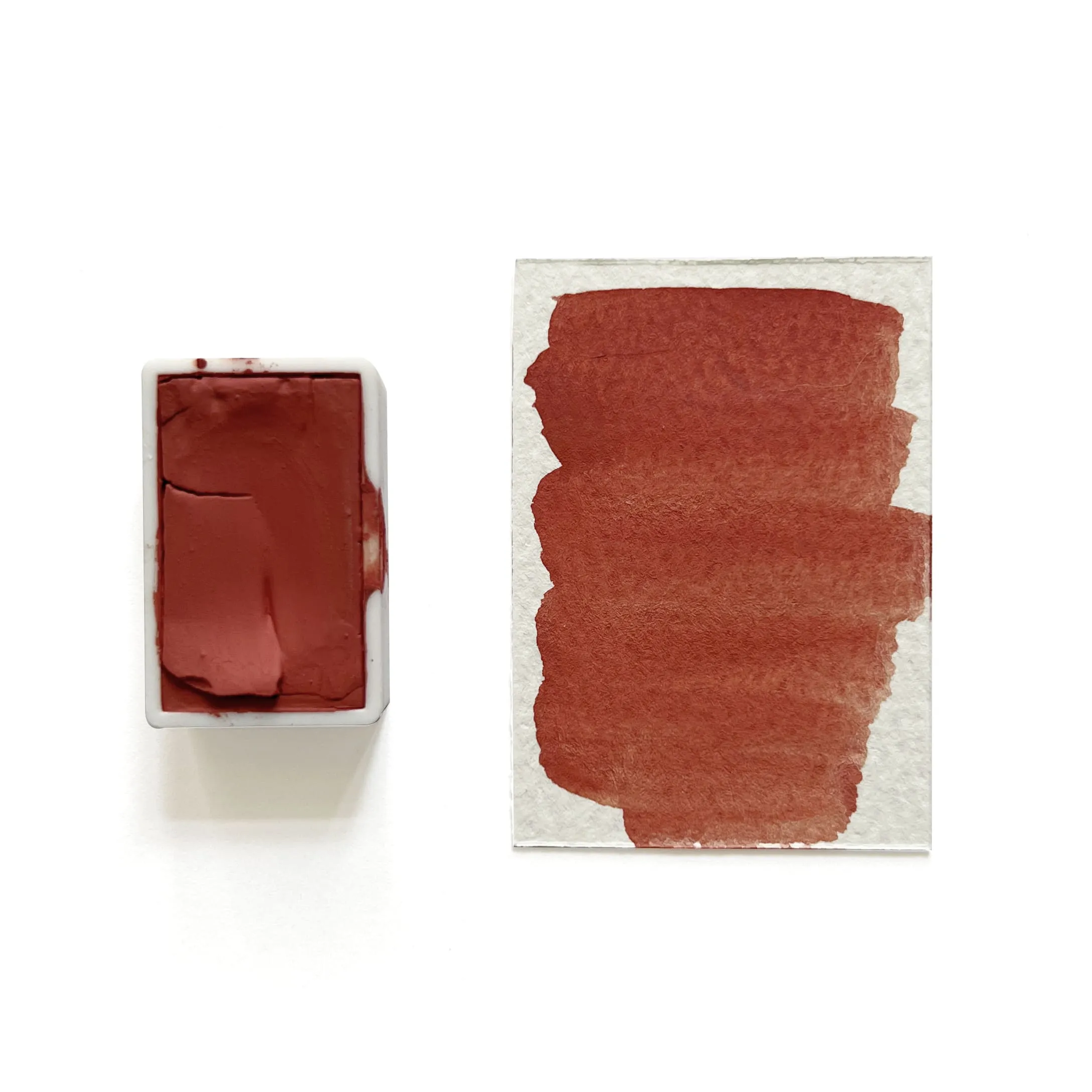 Genuine Cinnabar Pr106 (Mineral) - Artist Grade Handmade Honey Based Watercolor Paint Full Pan 3.2Ml loose classic