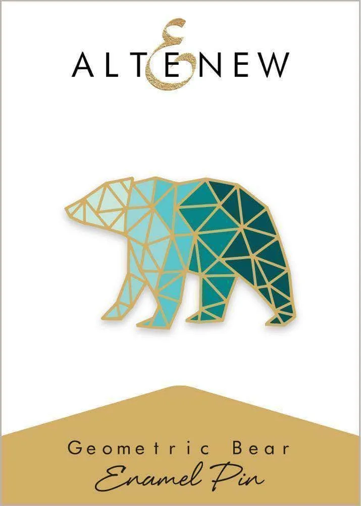 kit Geometric Bear Enamel Pin