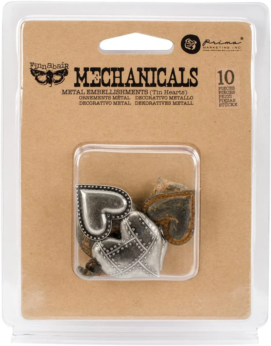 rugged Finnabair Mechanicals - Tin Hearts