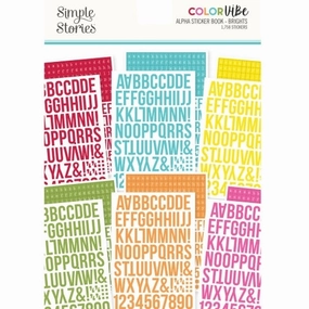 original Brights Alpha Sticker Book