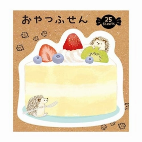 heatproof leather Cake & Hedgehog Sticky Notes