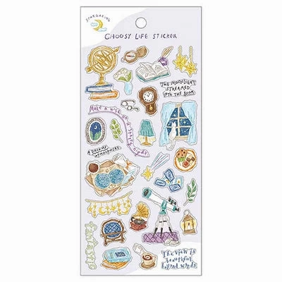 resin Choosy Life Purple Sticker
