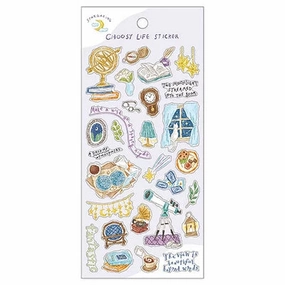 resin Choosy Life Purple Sticker