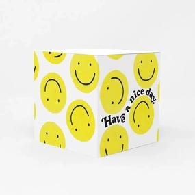 Have A Nice Day Sticky Note Cube Pad deluxe thin