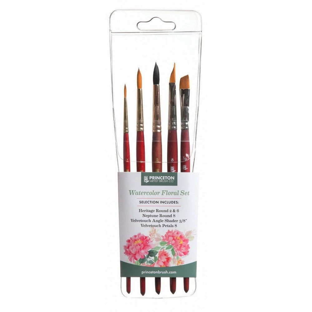 resin wholesale Princeton Watercolor Floral Brush Set - Set Of 5