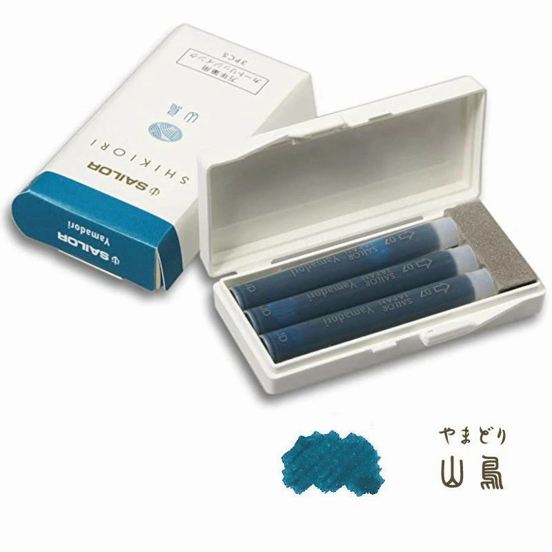 Sailor Shikiori Fountain Pen Ink Cartridges - Yamadori professional