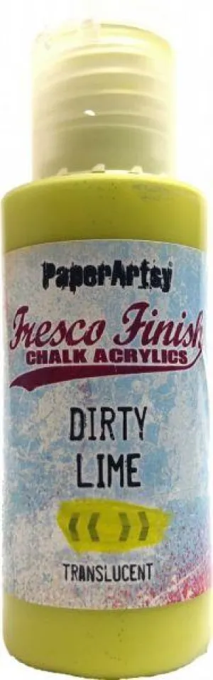 round Fresco Finish - Dirty Lime