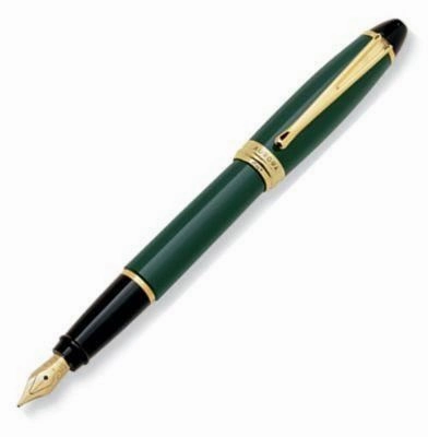 Aurora Ipsilon Resin Green Fountain Pen exclusive