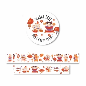 Chinese Cats Washi Tape affordable classic
