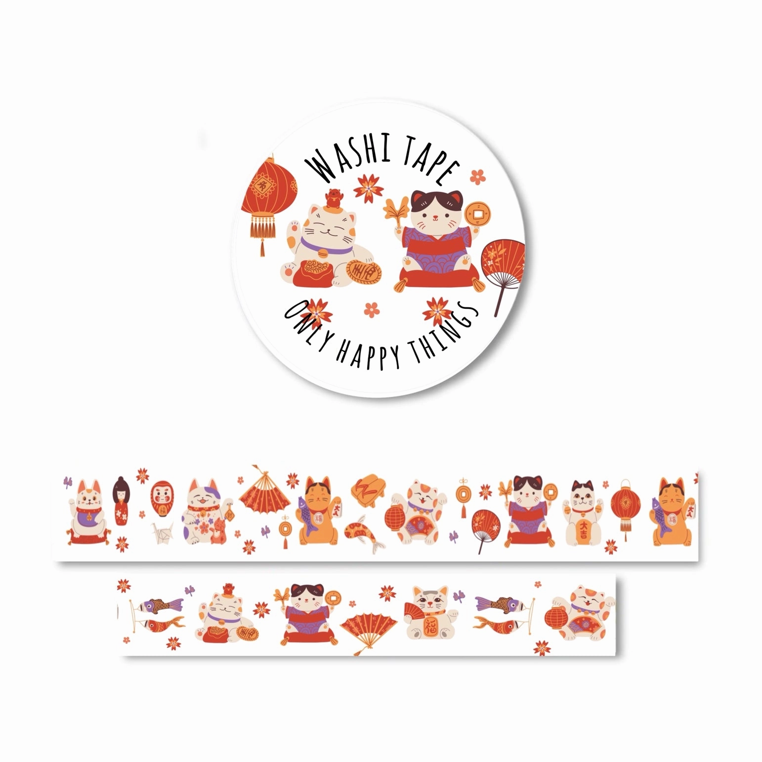 Chinese Cats Washi Tape affordable classic
