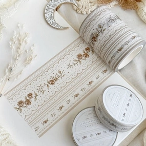 Lace & Roses Brown Washi Tape 60Mm handy