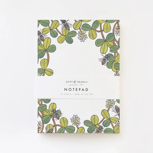 reliable locking White Clover Notepad