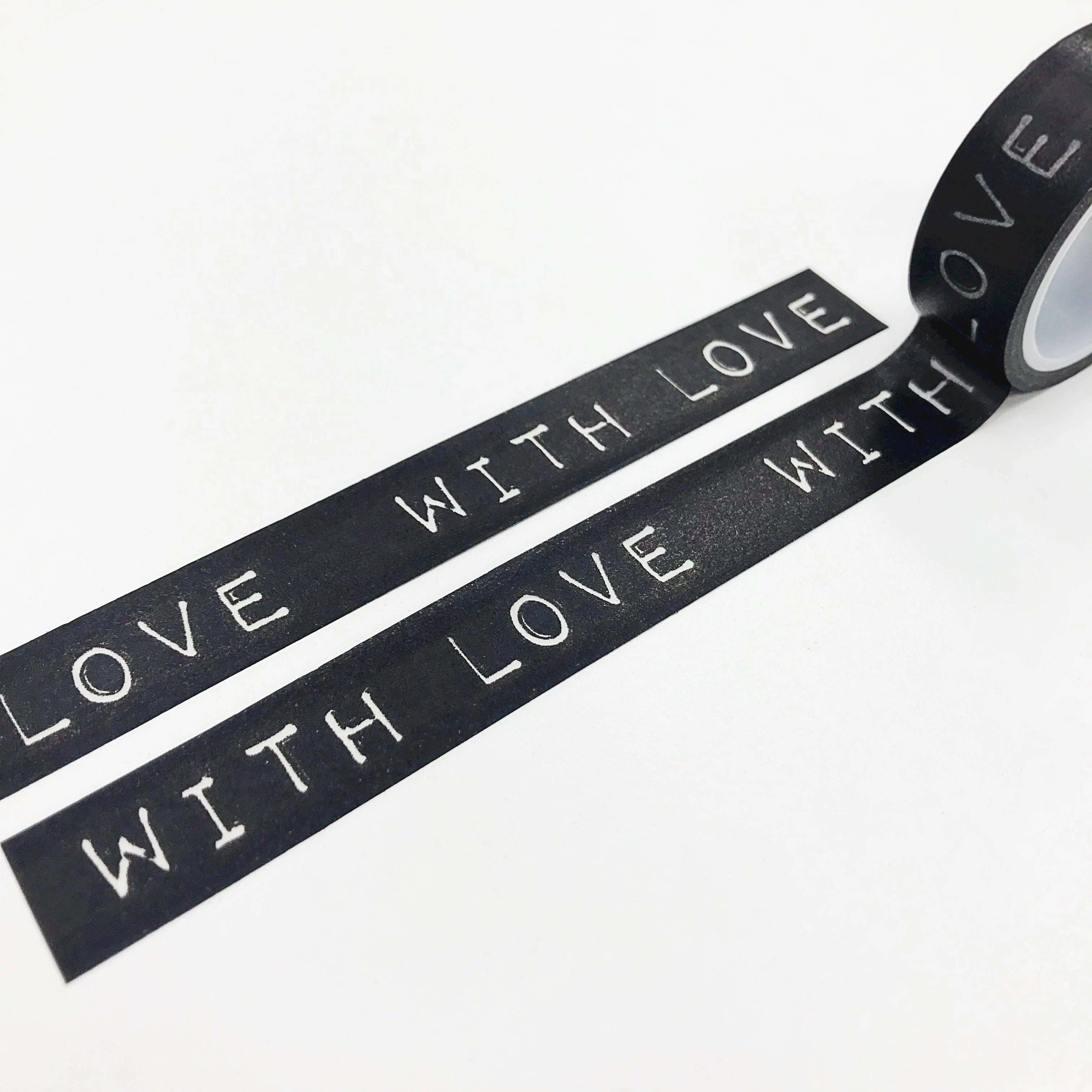 muted locking With Love Washi Tape