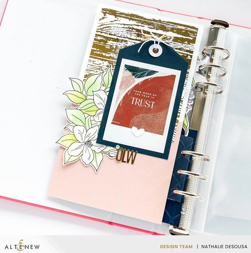 collapsible expandable Gilded Garden Hot Foil Trio
