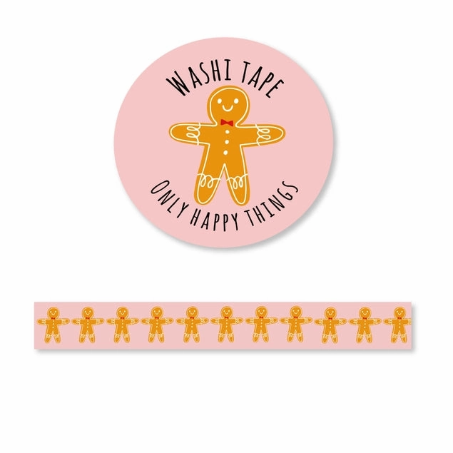Gingerbread Sweetheart Washi Tape original foldable