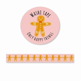 Gingerbread Sweetheart Washi Tape original foldable