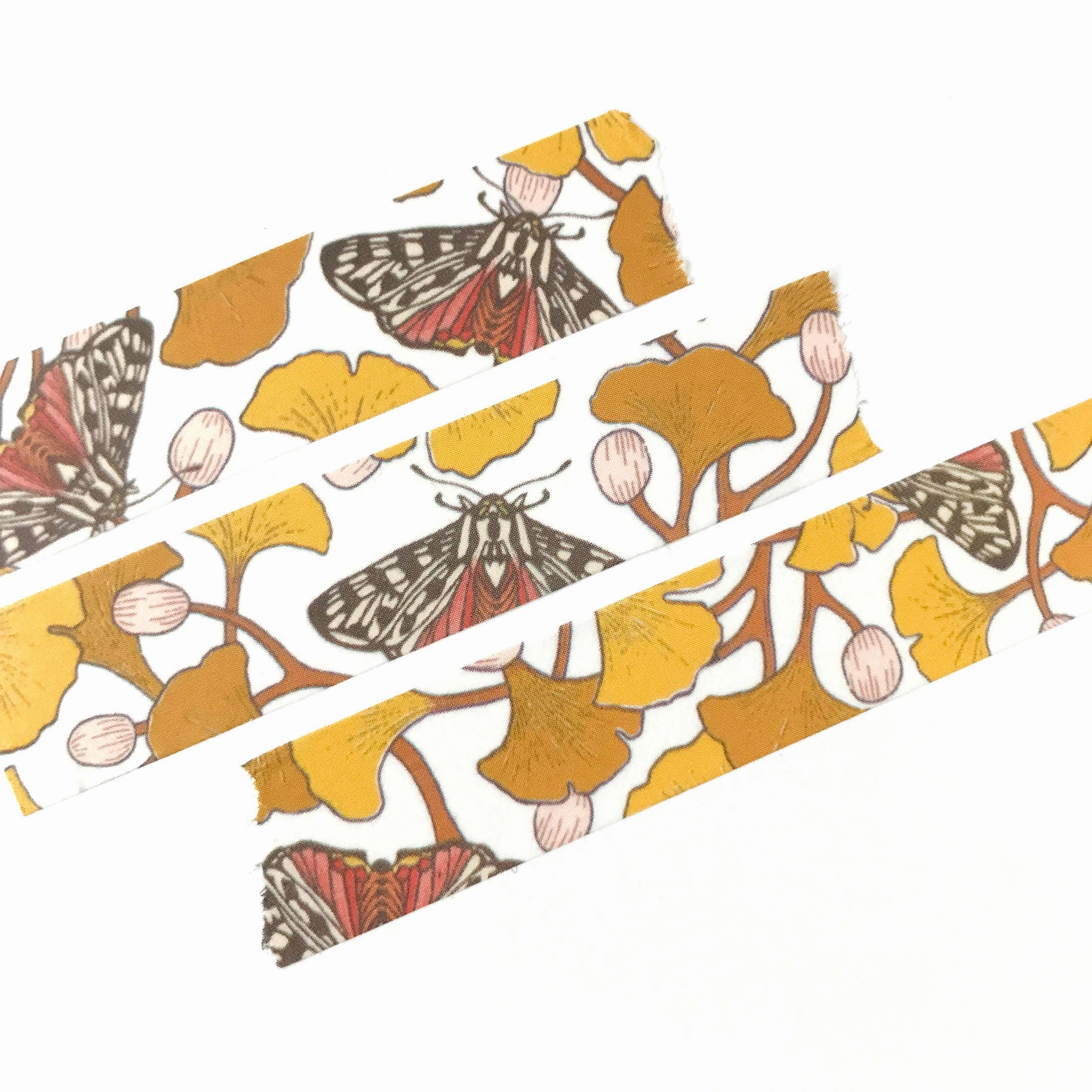 lasting adjustable Ginkgo   Tiger Moth Washi Tape