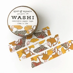 superior Ginkgo   Tiger Moth Washi Tape