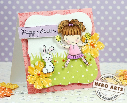Girl Holding Flowers Stamp compact