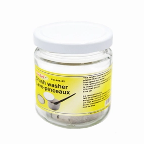 Glass Brush Washer  Large Jar warm lightweight