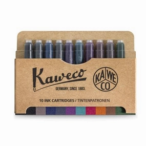 Kaweco 10-Pack Ink Cartridge Assorted Colors exclusive heatproof