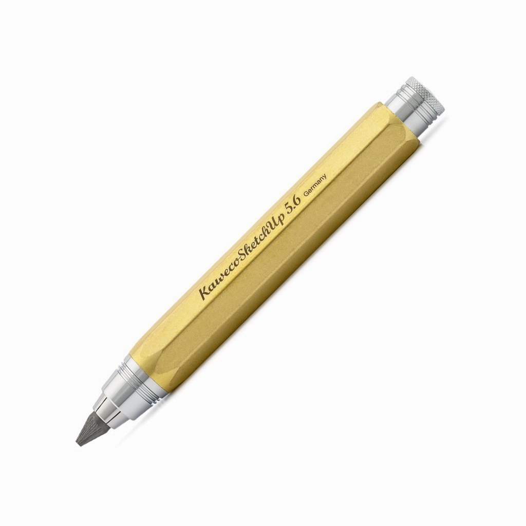 shiny sealed Kaweco Sketch Up Raw Brass Mechanical Pencil