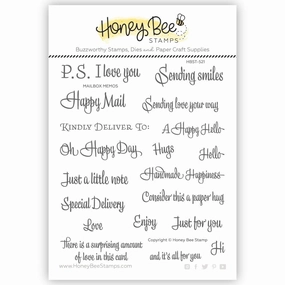 Mailbox Memos - 5X6 Stamp Set wooden boxed