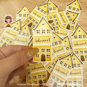 Paperaicashop Introvert Home Vinyl Sticker loose
